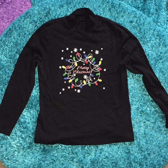 Merry Christmas turtleneck ugly shirt - Picture 1 of 11